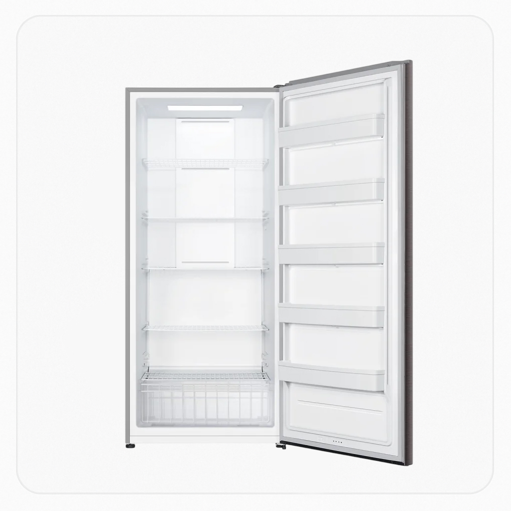 ثلاجة باب واحد كلفيناتور 598 لتر 21.1قدم قابلة للتحول فضي