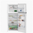 ثلاجة بيكو 17 قدم بابين تبريد مزدوج أبيض