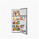 ثلاجة دبليوبوكس 4.87قدم مكعب بابين تبريد بالثلج فضي