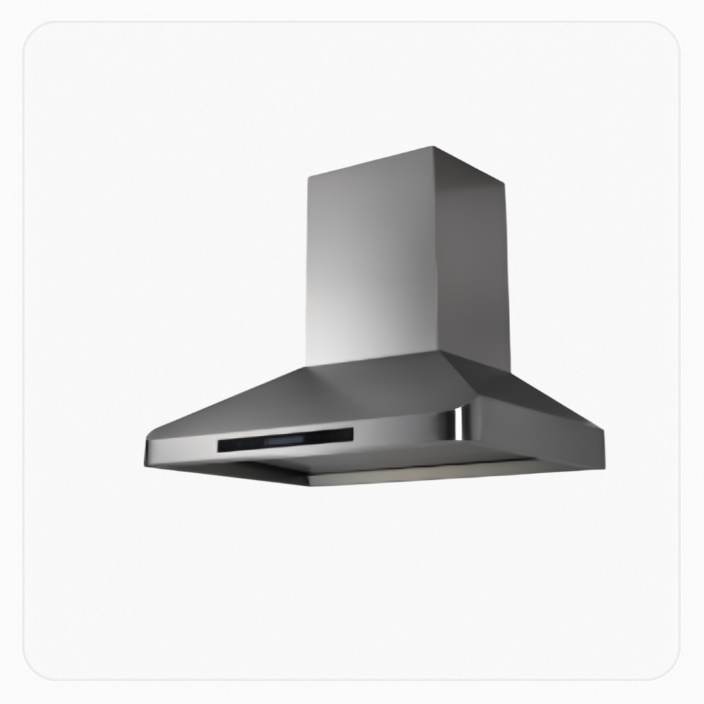 ELBA Wall-Mount Hood – 90cm – Stainless Steel – 1000 m³/h Suction – Touch Control + Remote | 10A1-1-900MM