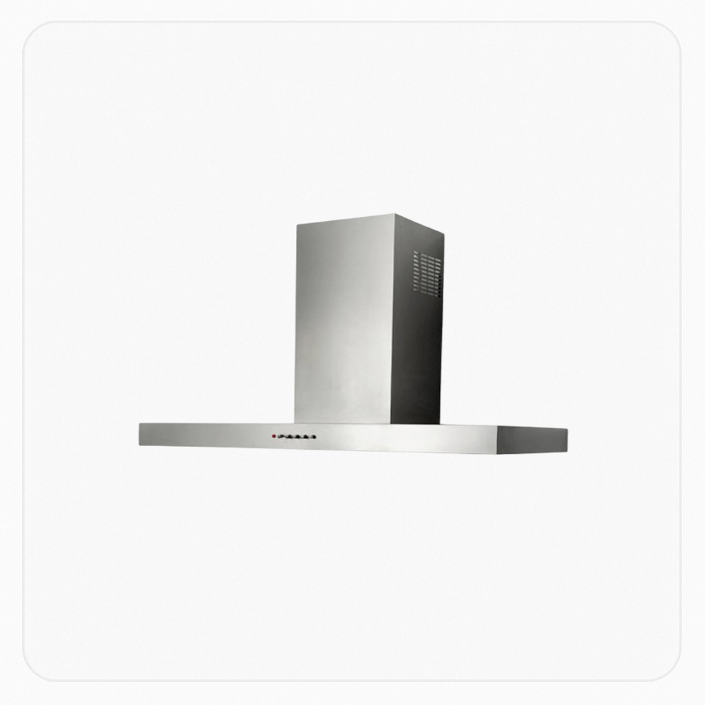 ELBA Wall-Mount Hood – 90cm – Stainless Steel – 1000 m³/h Suction | AST90-1000