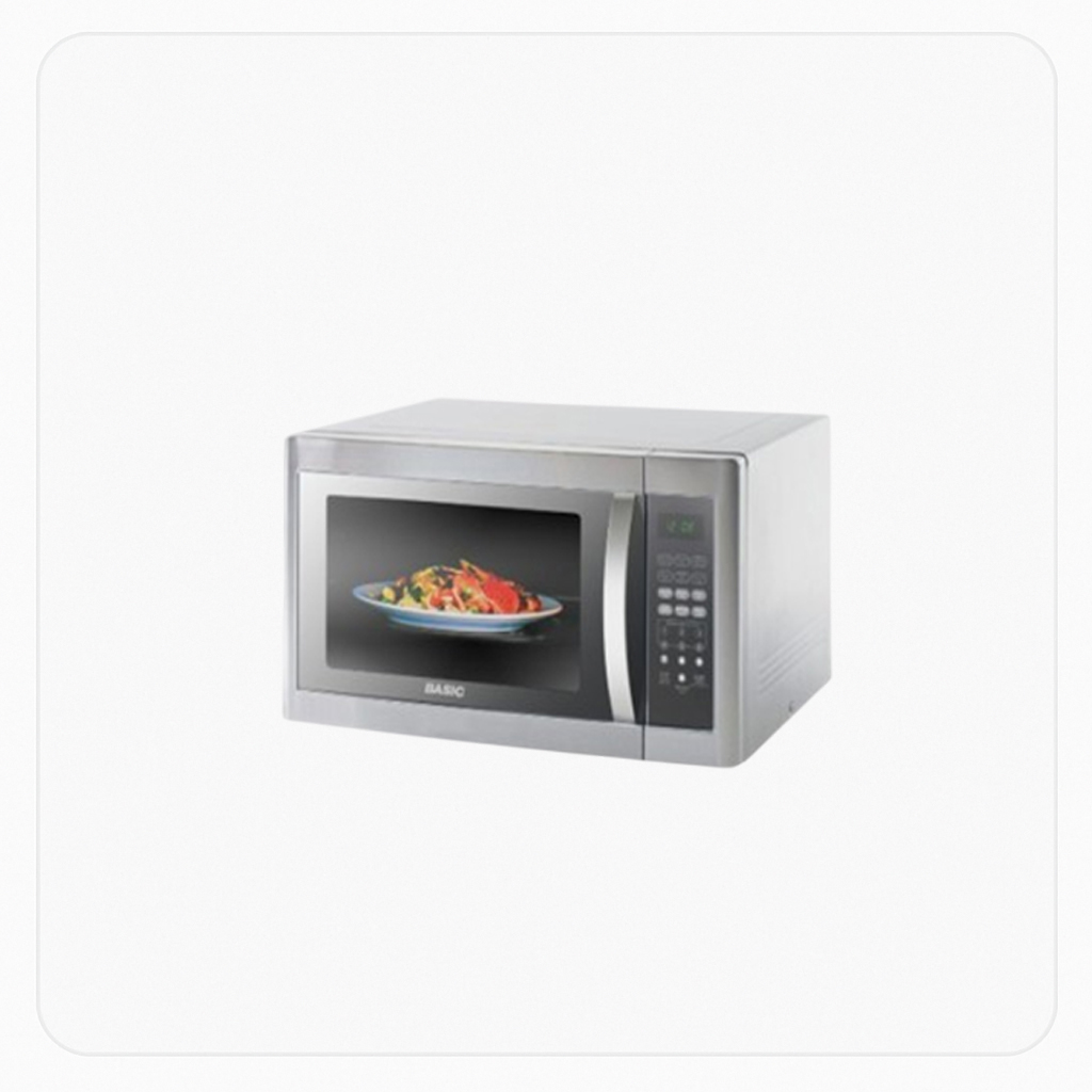 Basic Microwave 42L with Grill 1100W Silver