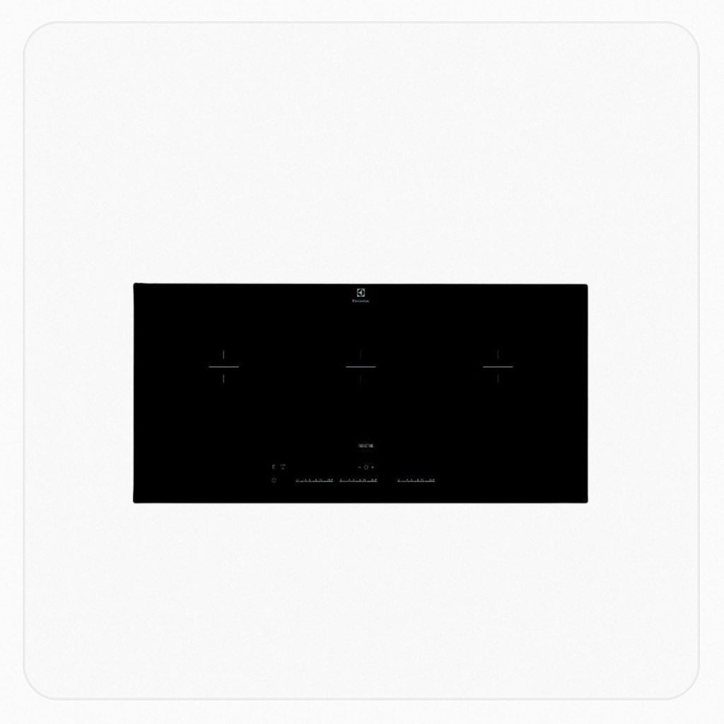 Electrolux Built-in Electric Ceramic Hob 90cm 3 Cooking Zones Touch Control Black – EHL9530FOK