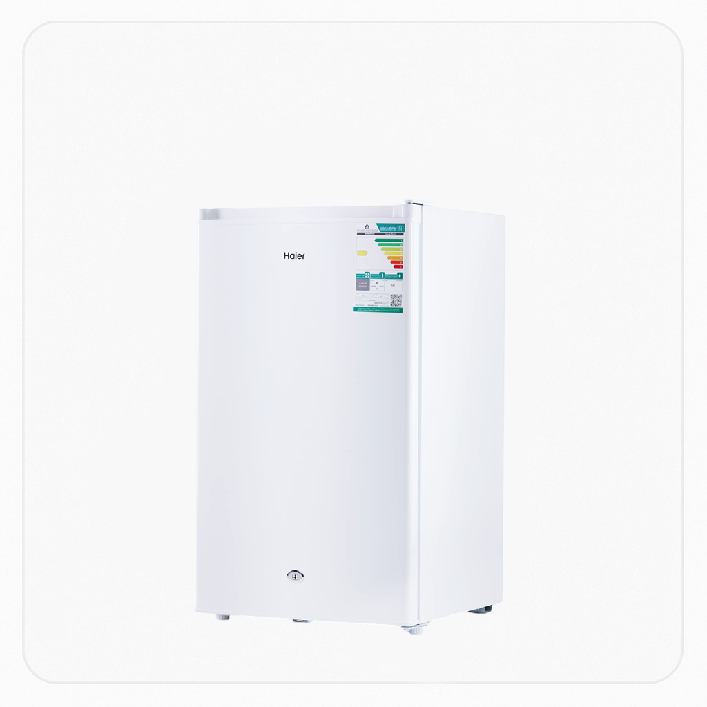 Haier Refrigerator – SINGLE-DOOR 3.15 Cu.Ft – 90 Liters - White