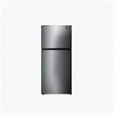 Haass Double Door Refrigerator 13.2 Cu Ft Silver HRK117S