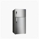 Haass Double Door Refrigerator 14.9 Cu Ft Silver HRK120S