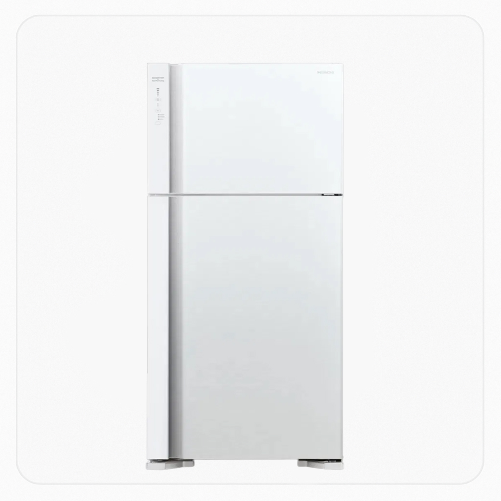 Hitachi Double Door Refrigerator 19.4 Cu Ft Inverter 550 Liters White R-V700PS7K-1 TWH