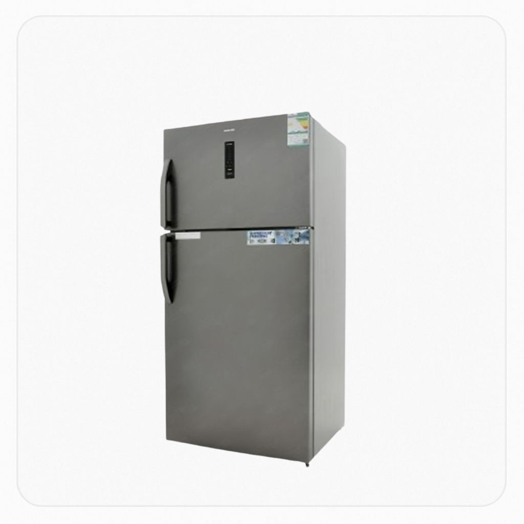 Nikai Double Door Refrigerator 18 Cu Ft Silver NRF700F23SS