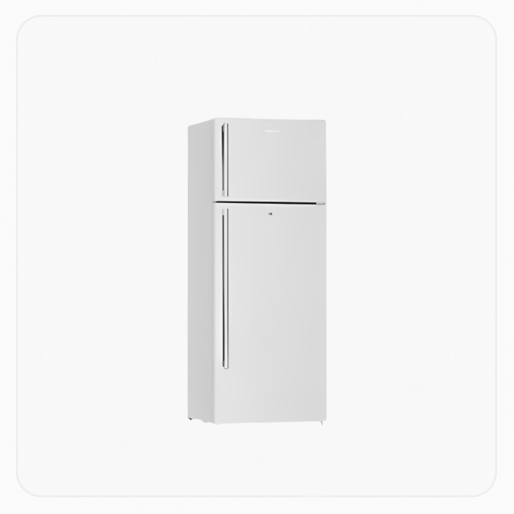 Nikai Double Door Refrigerator 10.6 Cu Ft White NRF450F23W