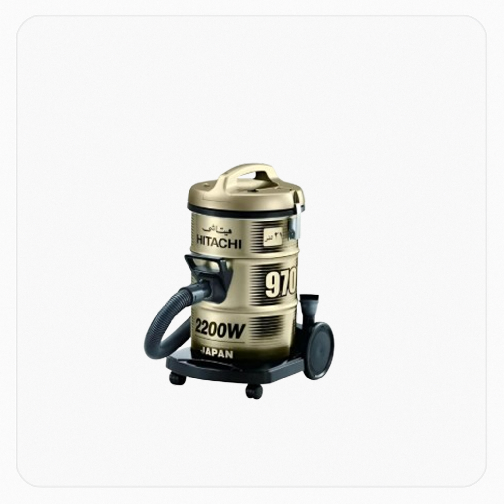 Hitachi Drum Vacuum Cleaner – 2200W – 21L – Titanium Gold