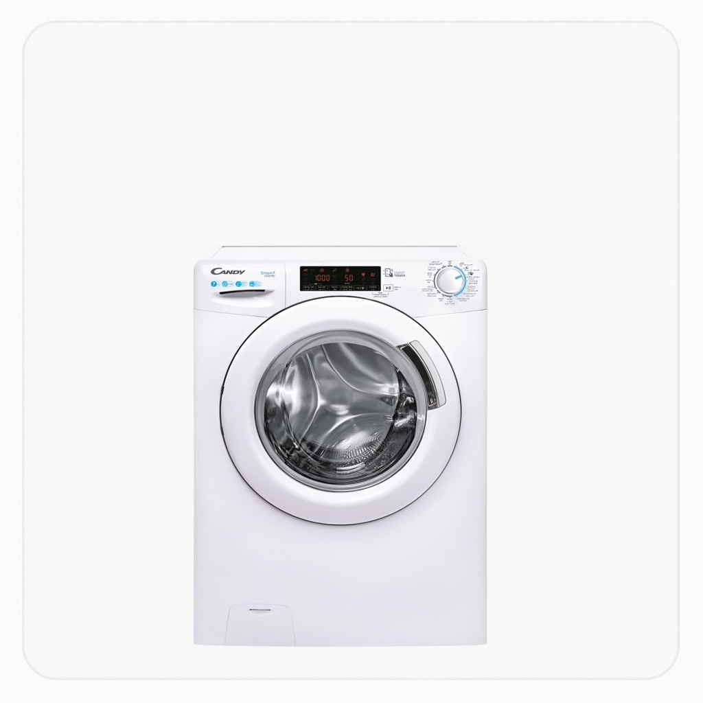 Candy Front Load Automatic Washing Machine 9 Kg Capacity White Color – RO1294DXH5Z-19