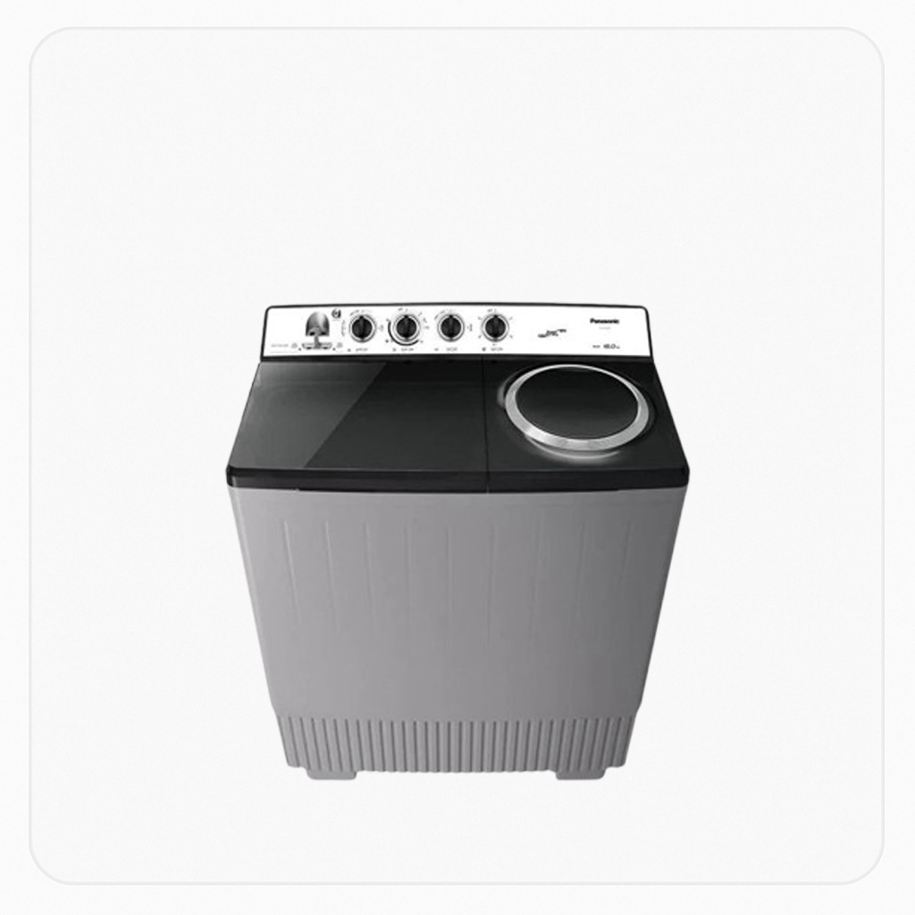 Panasonic Twin Tub Washing Machine – 14 Kg – Grey – Model NA-W14XG1BSA
