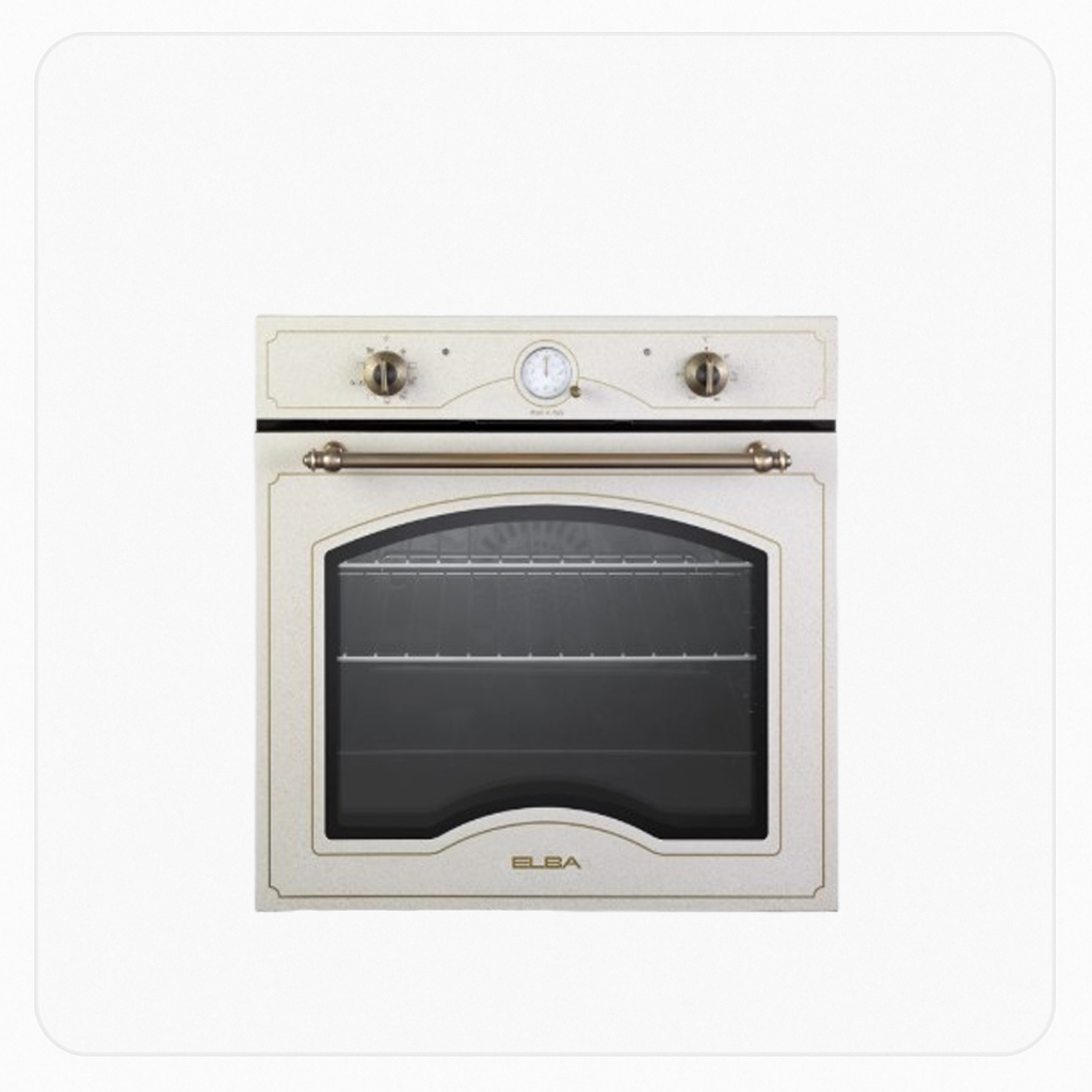 Elba Built-In Electric Oven 60cm 11 Functions 74L Cream – ASECM9LAV