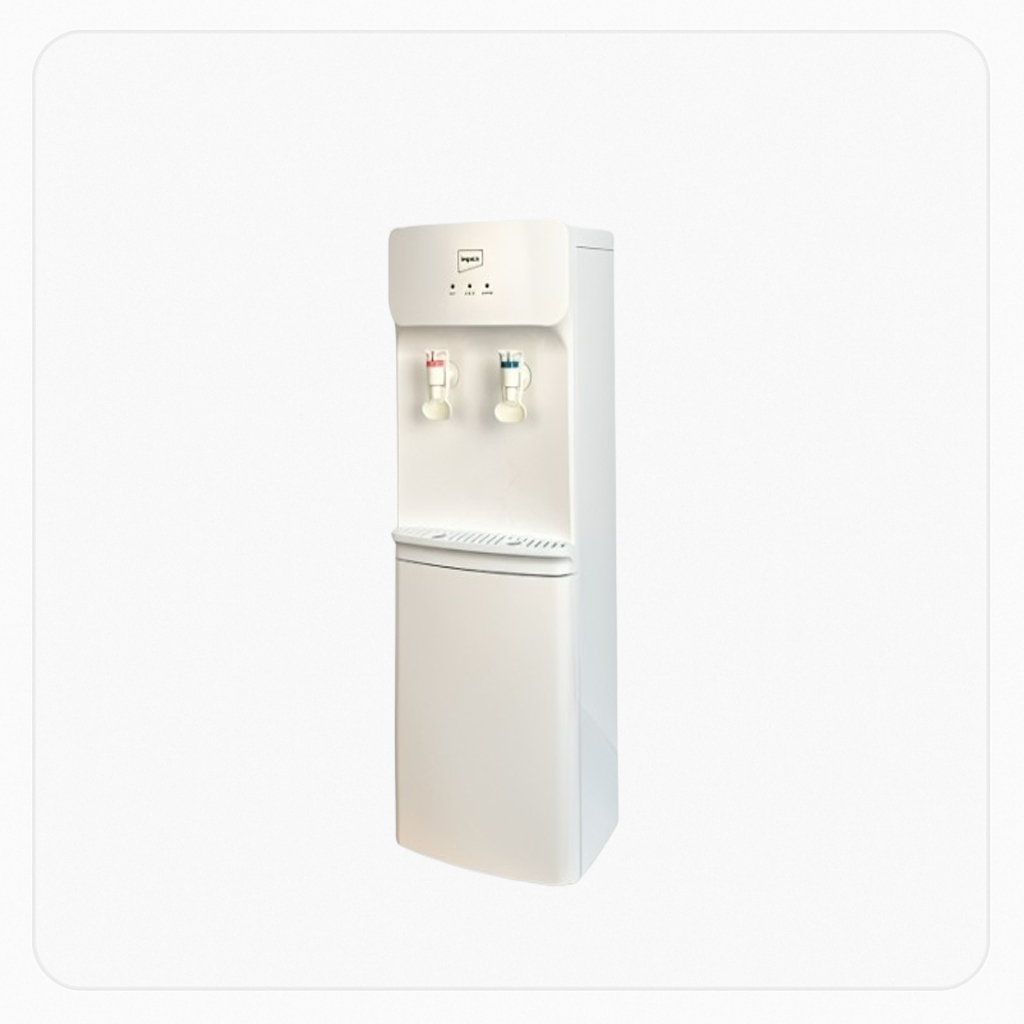 Impex Water Dispenser – 7L, Top Load, White, Hot/Cold, 2 Taps