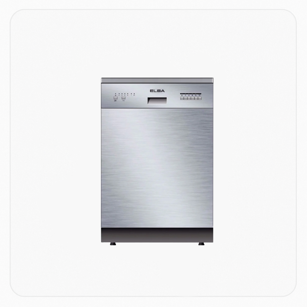 Elba Semi Built-In Dishwasher – 13 Place Settings – 10 Programs – Electronic Control – A++ Efficiency