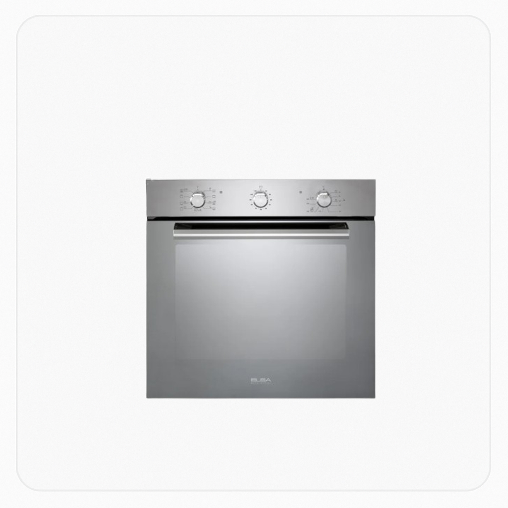 Elba Built-In Electric Oven 60cm 6 Functions 75L Stainless Steel – AS E 4 XLX
