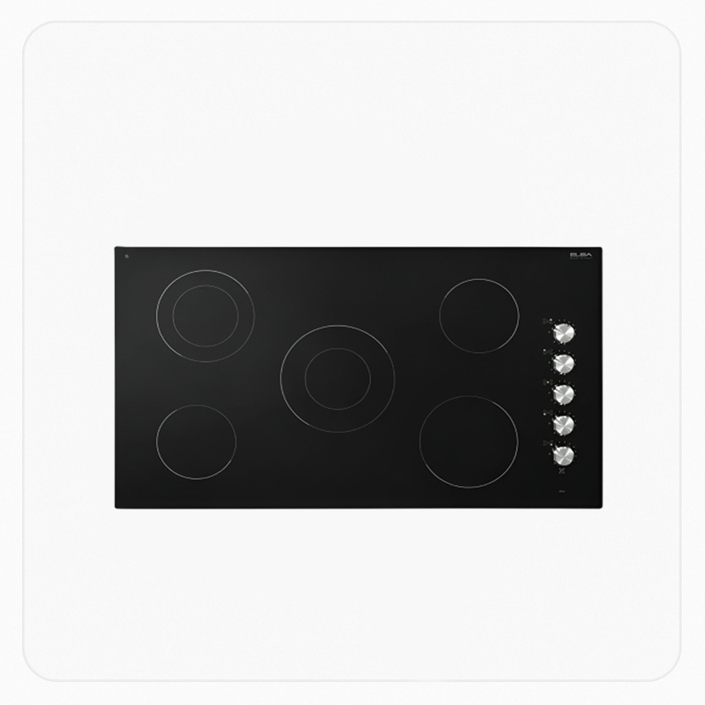 ELBA Built-in Electric Ceramic Hob 90cm 5 Heating Zones – AS EVC 915 SK