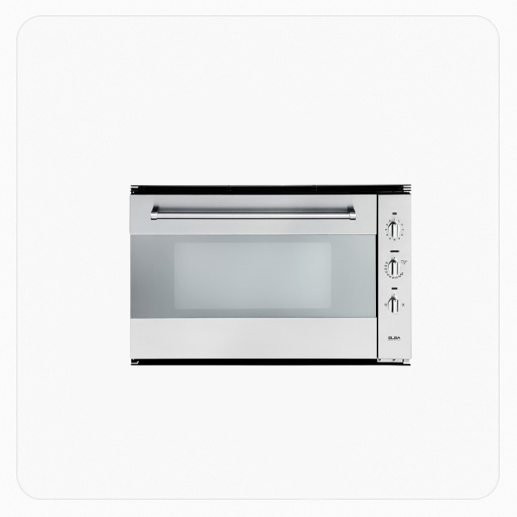 Elba Built-In Gas Oven 90cm 5 Functions Rotisserie Cooling Fan Self-Ignition Steel