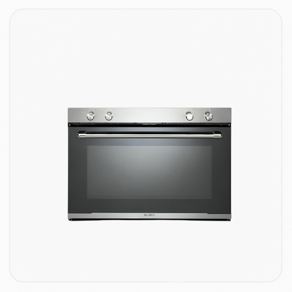 Elba Built-In Gas Oven 90cm 6 Functions 141L Grey Glass – AS140-G94ICK