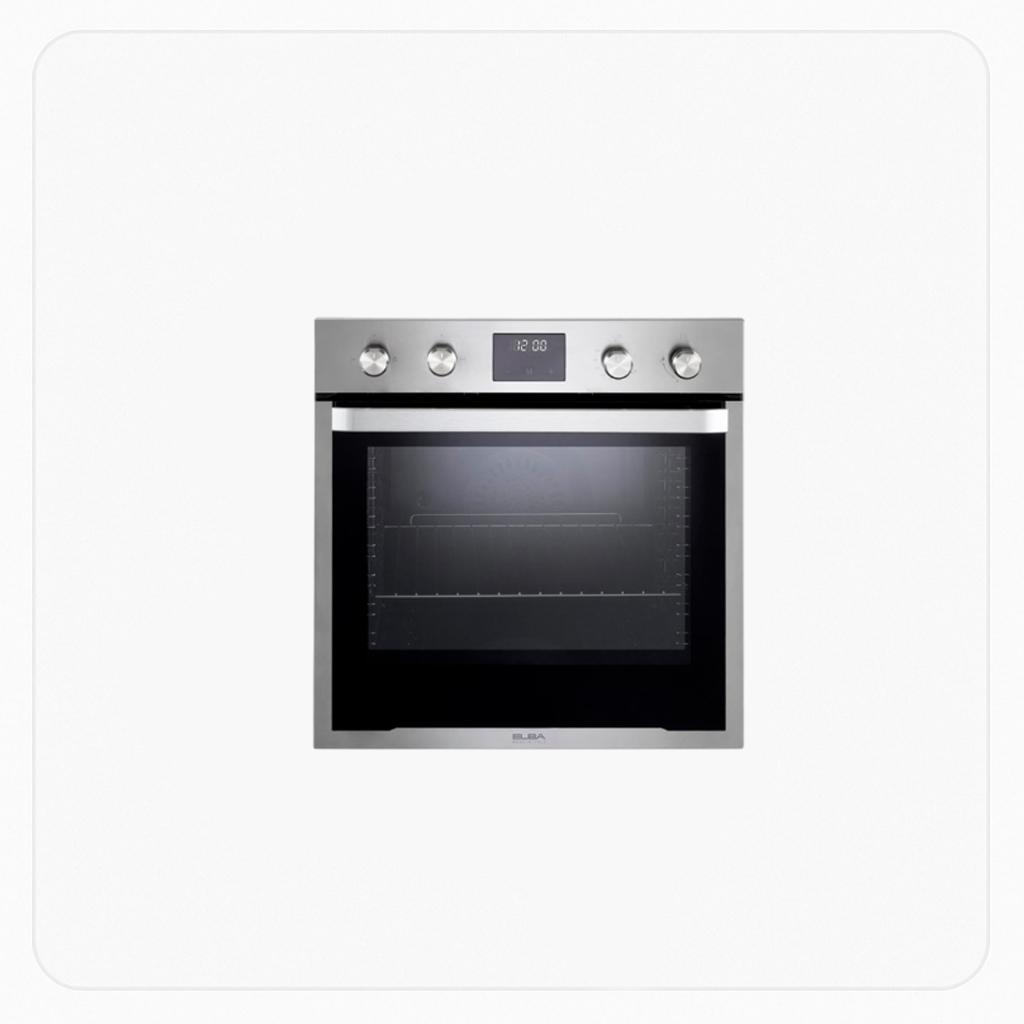 Elba Built-In Gas Oven 60cm 6 Functions 65L Stainless Steel – ASEL12XLXFGICK