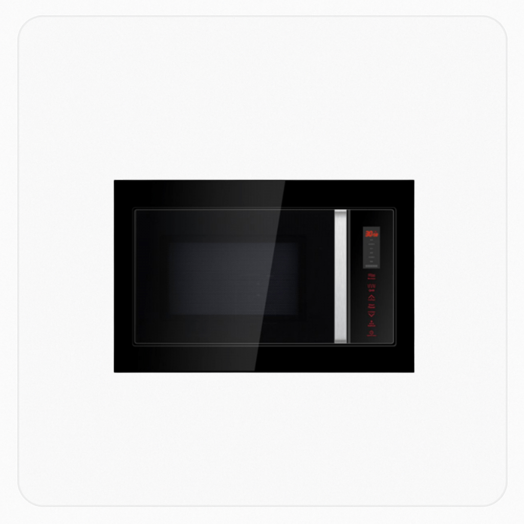 ELBA Built-in Microwave with Grill – 31L – Black Glass – Touch Control | BLACK32