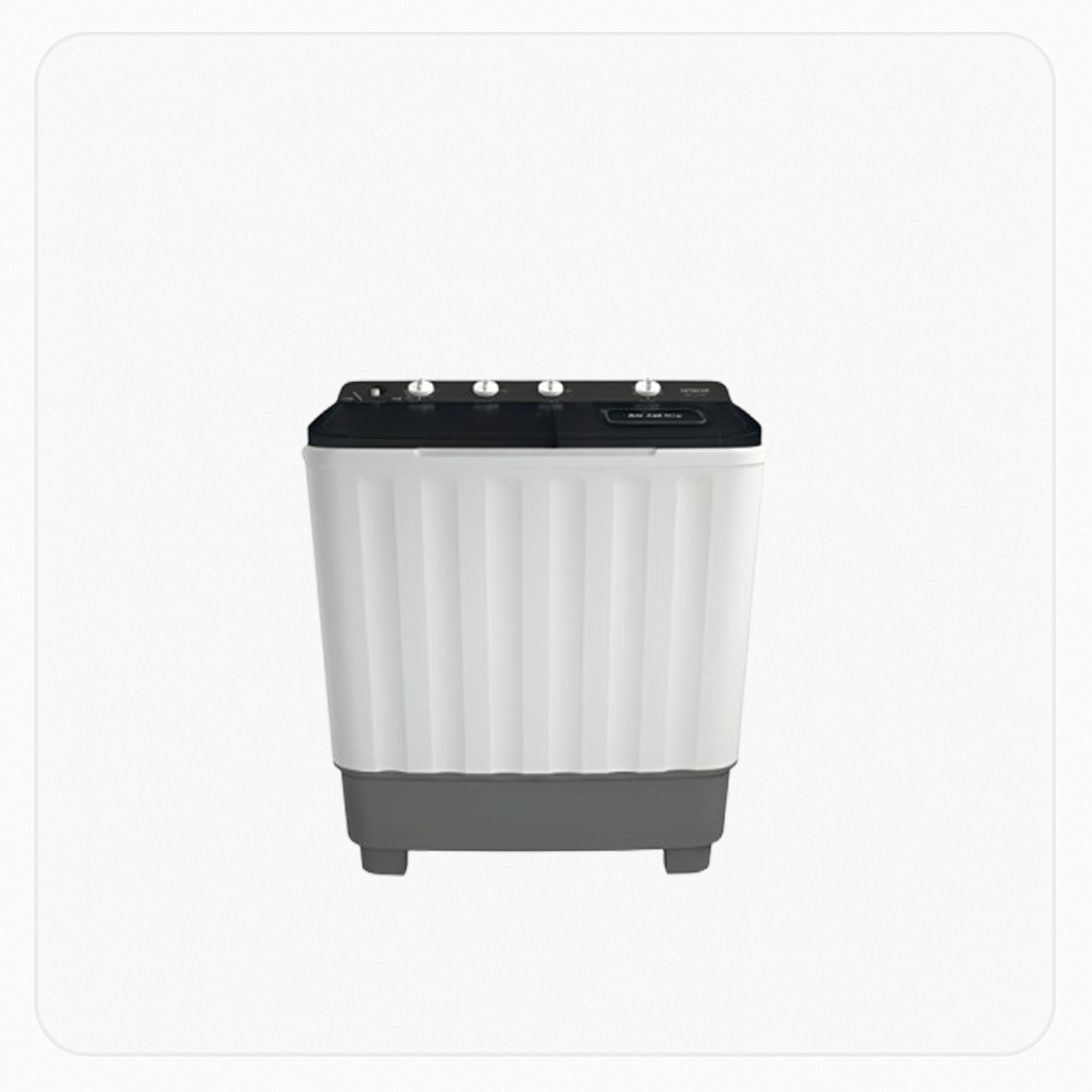 Hitachi Twin Tub Washing Machine – 12 Kg – Grey – Model LTT12JWTMRG