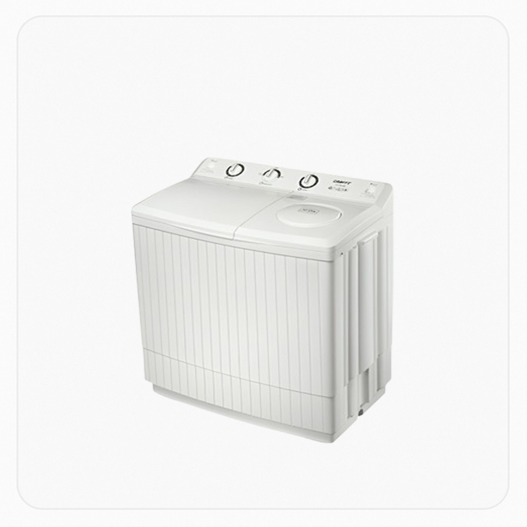 Kraft Twin Tub Washing Machine – 12 Kg – White – Model CTT1B12W