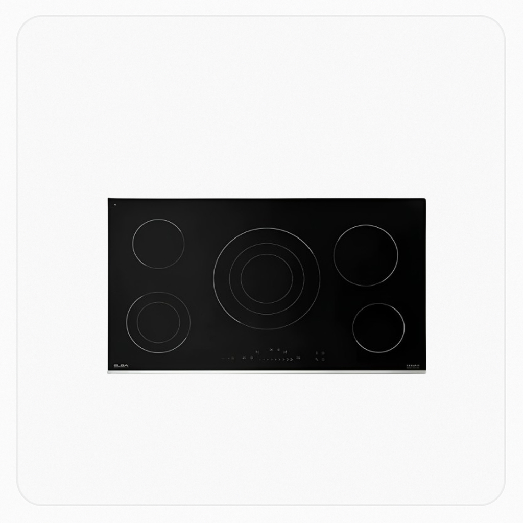 ELBA Built-in Electric Ceramic Hob – 90cm – 5 Heating Zones | AS EVC 906 XF