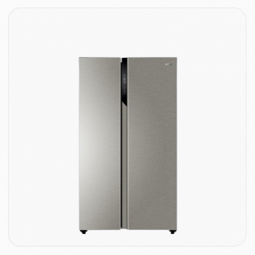 ثلاجة هاير دولابي إنفرتر – سعة 17.8 قدم / 504 لتر – لون فضي – موديل HRF-668SS 