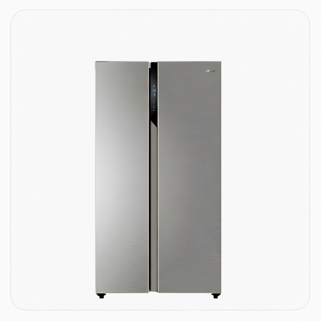 Haier Side-by-Side Refrigerator Inverter – Capacity 17.8 Cu Ft / 504 Liters – Silver Color – Model HRF-668SS