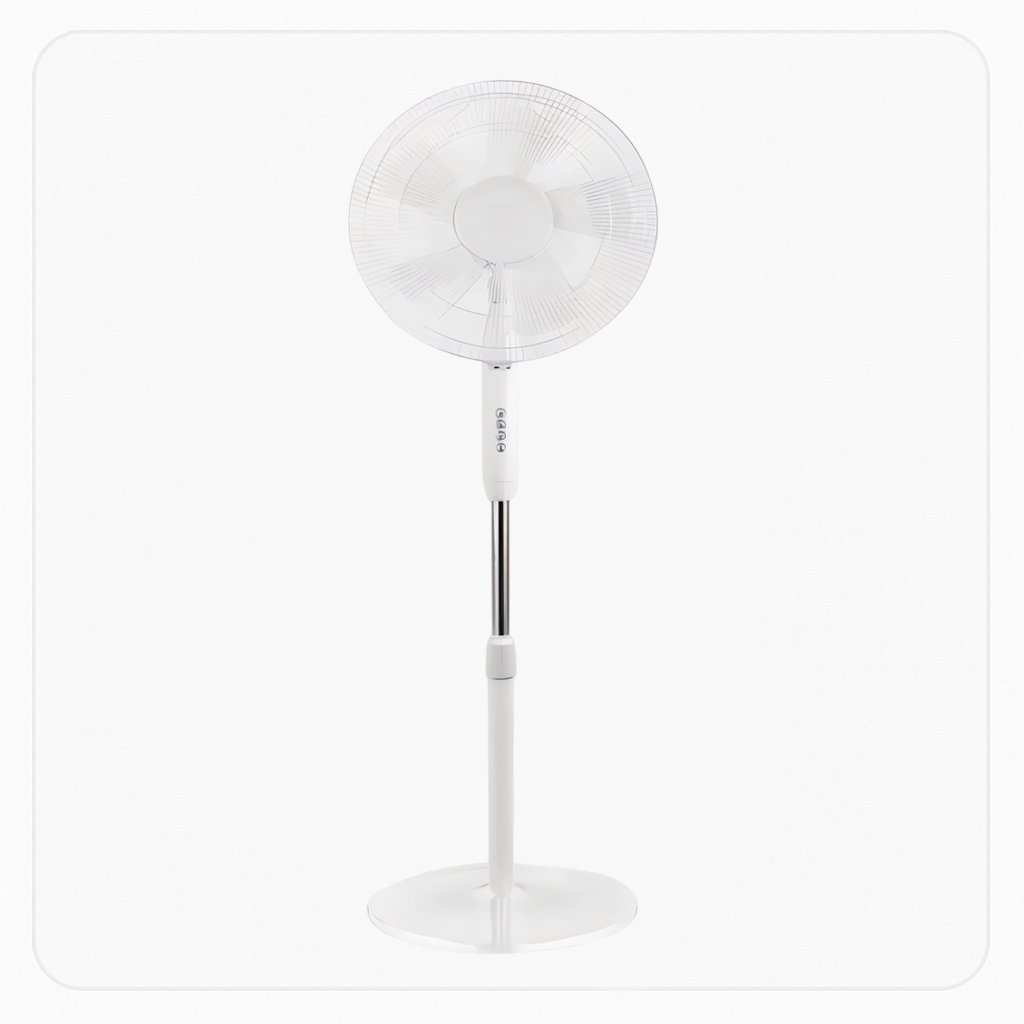 Koolen Stand Fan – 3 Speeds – 40W – 16 Inch – White 