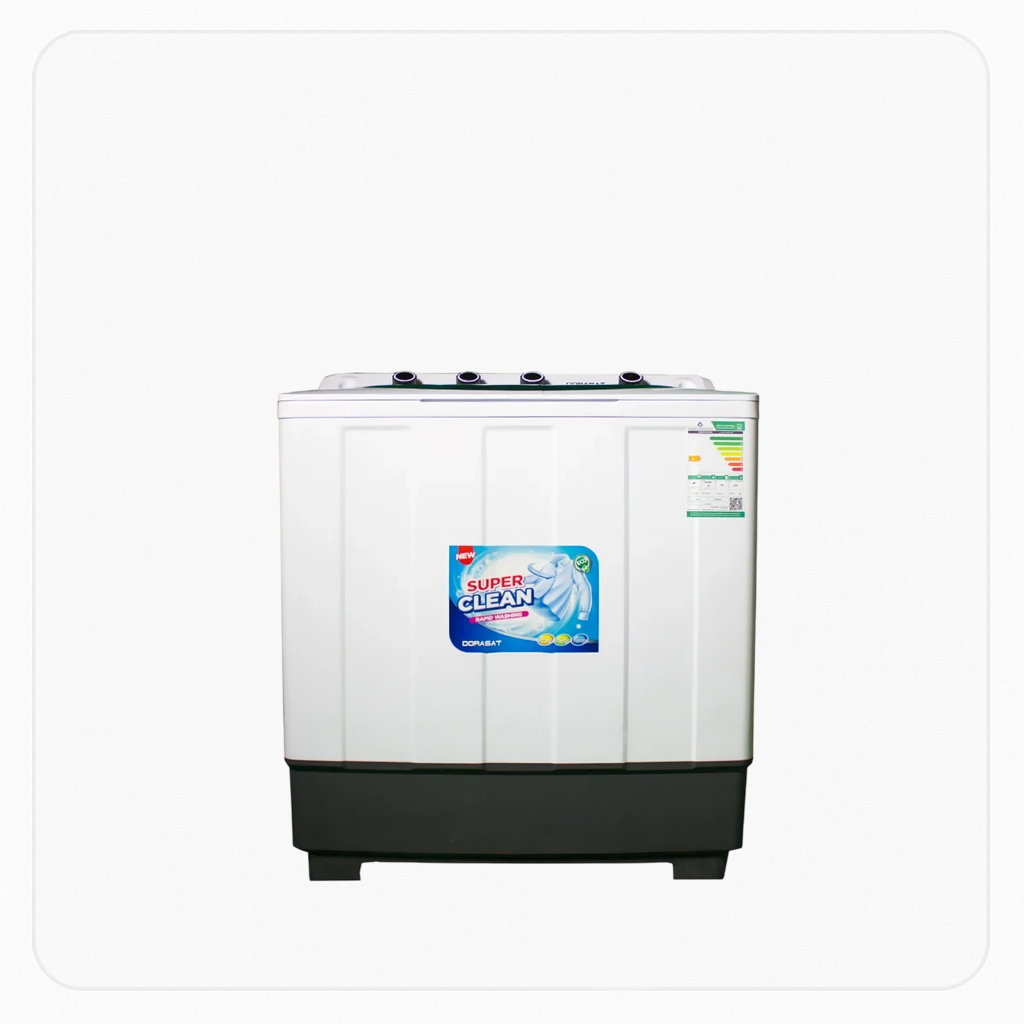 Durasat Twin Tub Washing Machine – 10 Kg – White – Model DS10TW