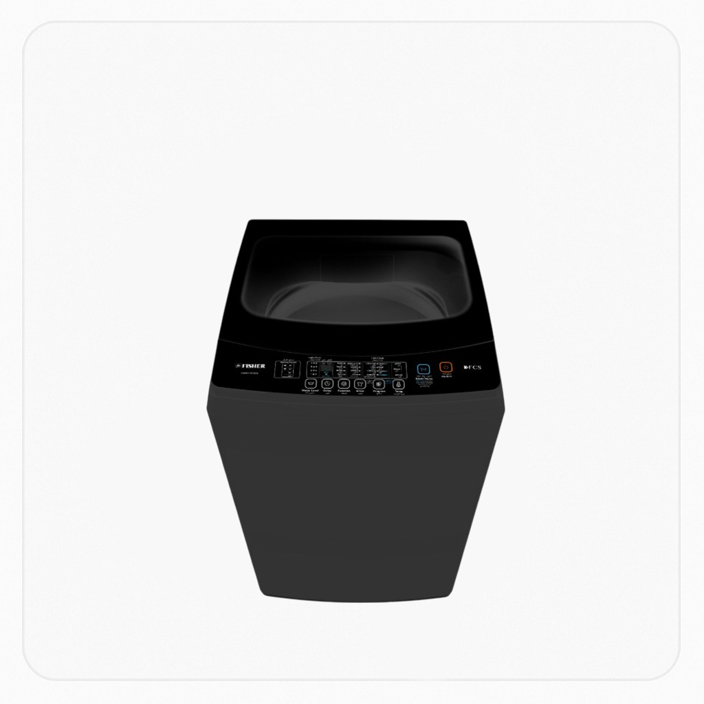 Fisher Top Load Washing Machine 10 Kg Capacity Silver Color – FAWMT-M100G