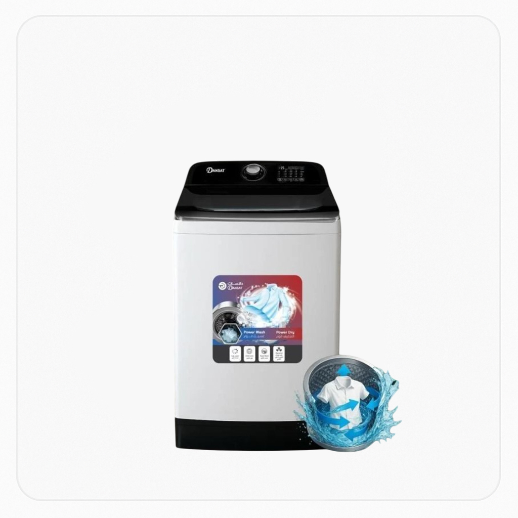Dansat Top Load Automatic Washing Machine – 12kg, 10 Programs, Child Lock        