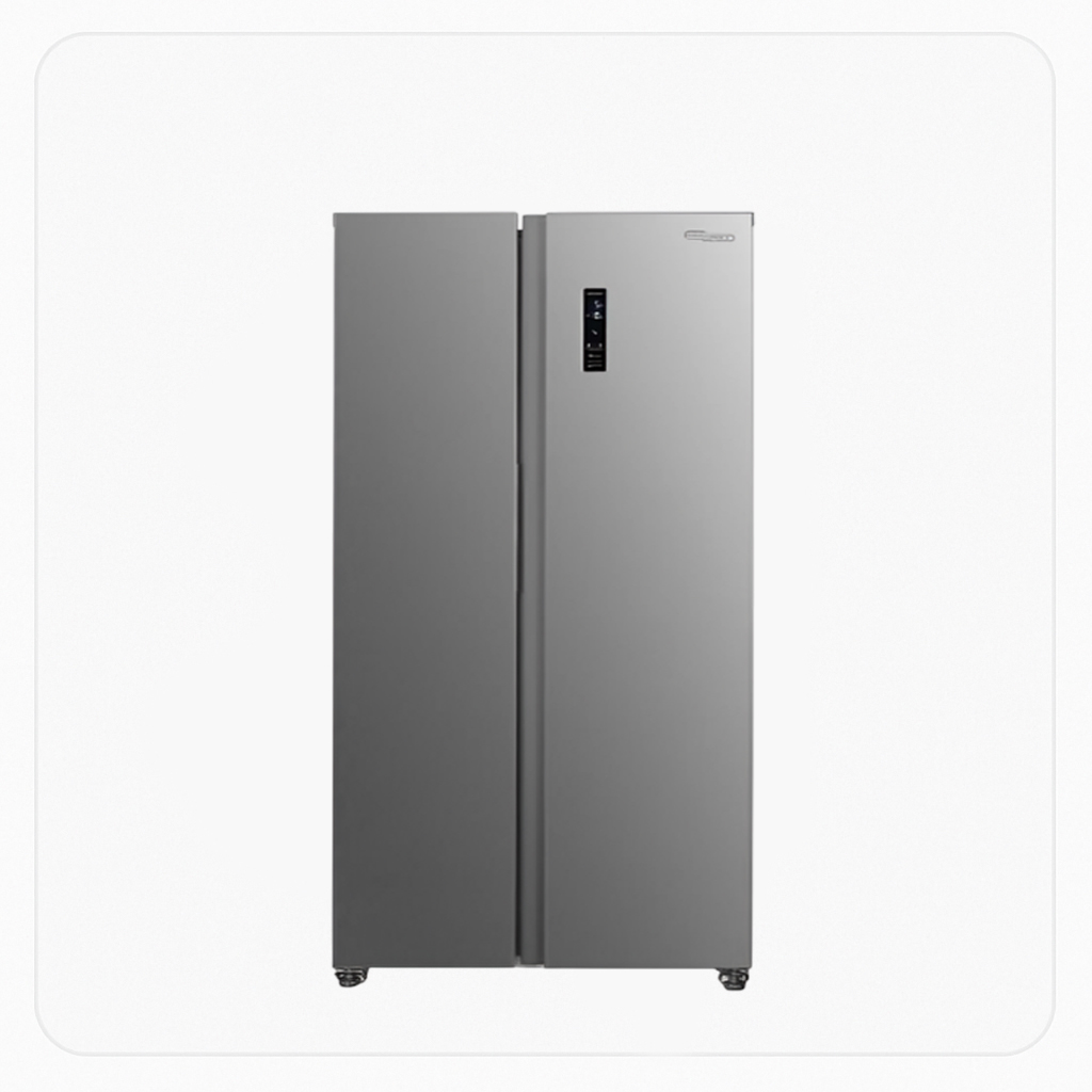 Super General Side-by-Side Double Door Refrigerator – 19.90 Cu. Ft. – 562 Liters – Stainless Steel
