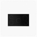 ELBA Built-in Electric Ceramic Hob 90cm 5 Zones Front Touch Control Black – ASEVC905XF