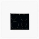 Electrolux Built-in Electric Ceramic Hob 60cm 4 Cooking Zones Touch Control Black – EHF6240XOK