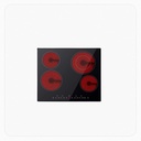 سطح ميديا بلت إن كهرباء سيراميك 60سم 4 مناطق طهي تحكم باللمس أسود – MCHF645