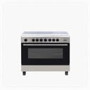 Bompani Free Stand Gas Cooker 90×60 cm – 5 Burners – Grill – Full Safety – Glass Lid – Model ESSENTIAL90GG5TCIX