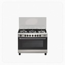Kelvinator Free Stand Gas Cooker 90×60 cm – 5 Burners – Full Safety – Stainless Steel – Model KGW9JATSOL