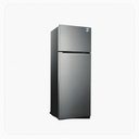 DoraSat Double Door Refrigerator 11.8 Cu Ft Inverter 332 Liters Steel DS330DF-SS