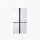 Haier Side-by-Side Refrigerator 4 Doors Inverter – Capacity 17.8 Cu Ft / 504 Liters – White Color – Model HRF-550WG
