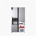 Haier Side-by-Side Refrigerator 4 Doors Inverter – Capacity 17.8 Cu Ft / 503 Liters – Silver Color – Model HRF-550SG