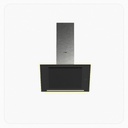 Elba Built-In Wall-Mounted Glass Hood 90cm Black 1100 m³/h Suction Power Electronic Control – UNIQE S 90-1100