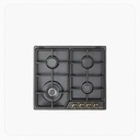 ELBA Built-in Gas Hob 60cm 4 Burners Black Front Classic Knob Control – ASENF65-445 AND