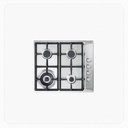 ELBA Built-in Gas Hob 60cm 4 Burners Stainless Steel Side Control – ASENF65-445XD