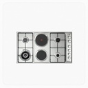 ELBA Built-in Hob – 90cm – Gas & Electric – Stainless Steel | ASEN95-420XD
