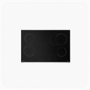 ELBA Built-in Electric Ceramic Hob 75cm 4 Zones Front Touch Control Black – ASEVC804XF